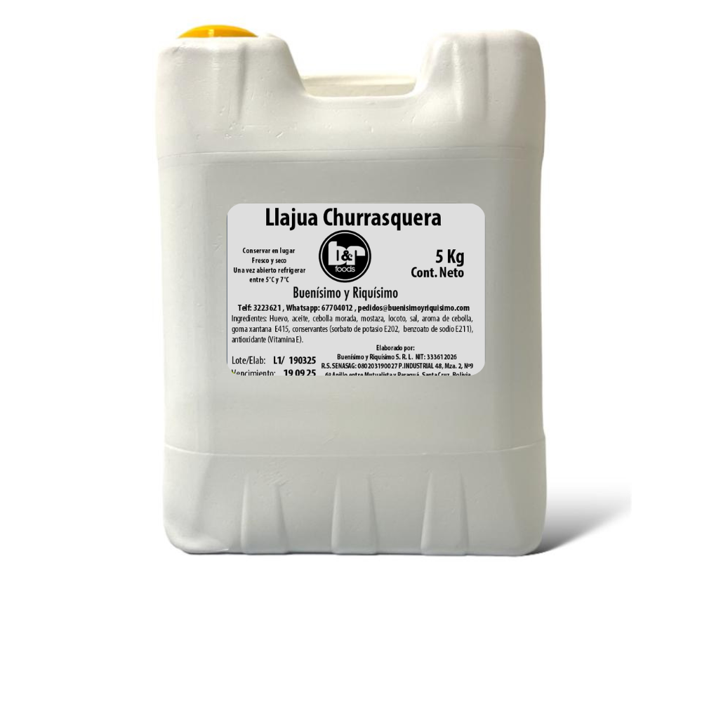 Llajua Churrasquera, Bidón 5 Kg